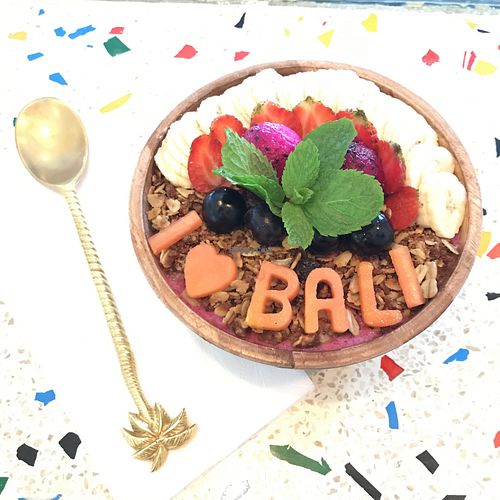 Berry Tropical vegan smoothie bowl  at Kynd Community - Seminyak in Seminyak