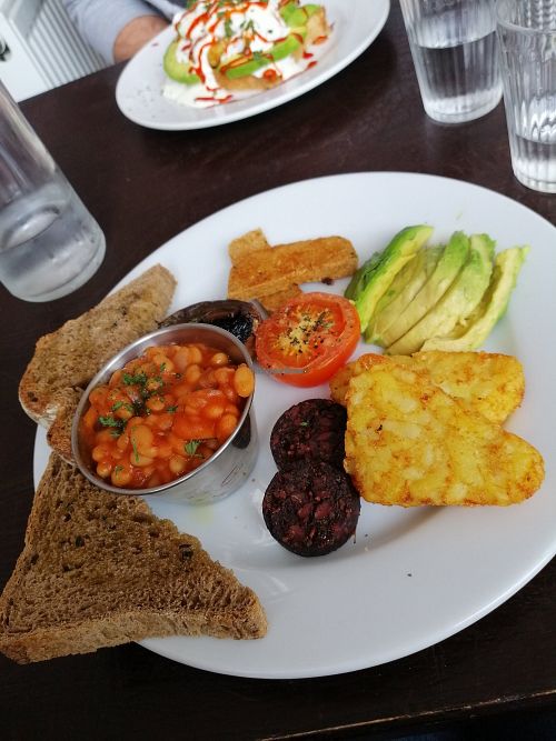 vegan breakfast at Naked Lunch in Liverpool