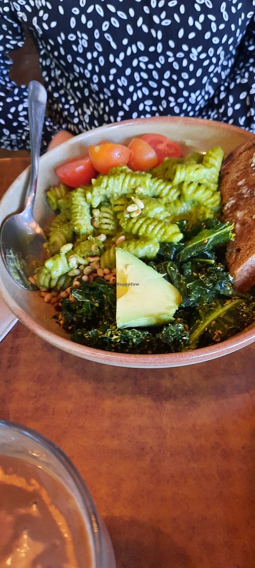 Pesto salad at Buddha Bowl Cafe in Newtown