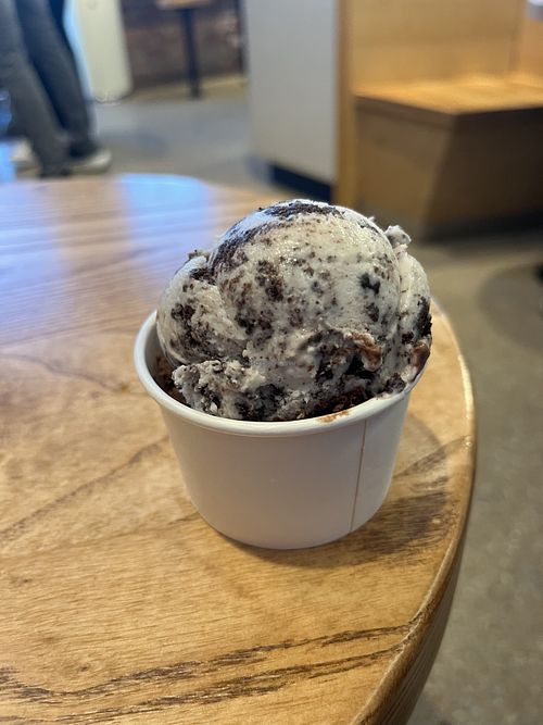 Cookies and cream   at Coneflower Creamery in Omaha