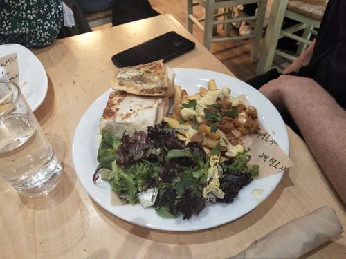 Falafel wrap at Cafe Thrive in Southampton