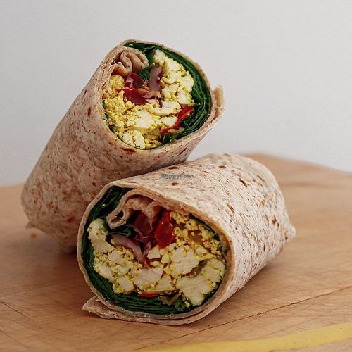 tofu scramble wrap at Crux Comptoir in Brossard