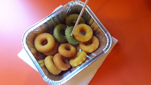 Veggie rings (vegan) at Peterland Masterchips in Bologna