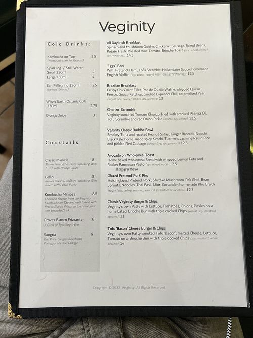   at Veginity in Dublin