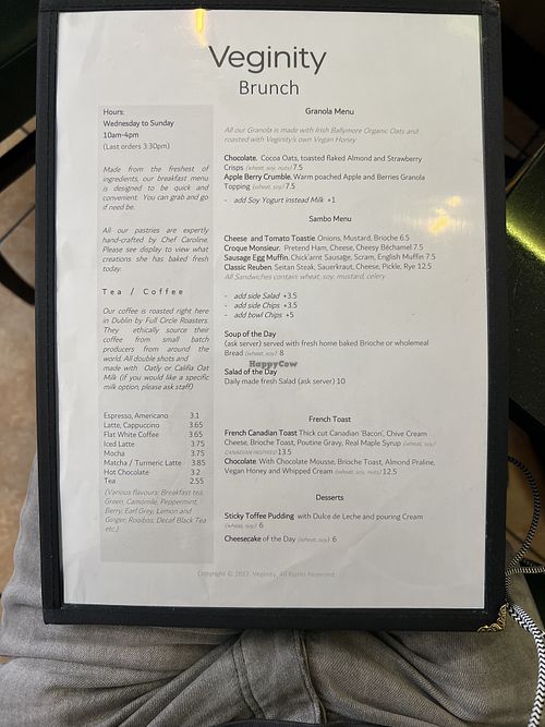   at Veginity in Dublin