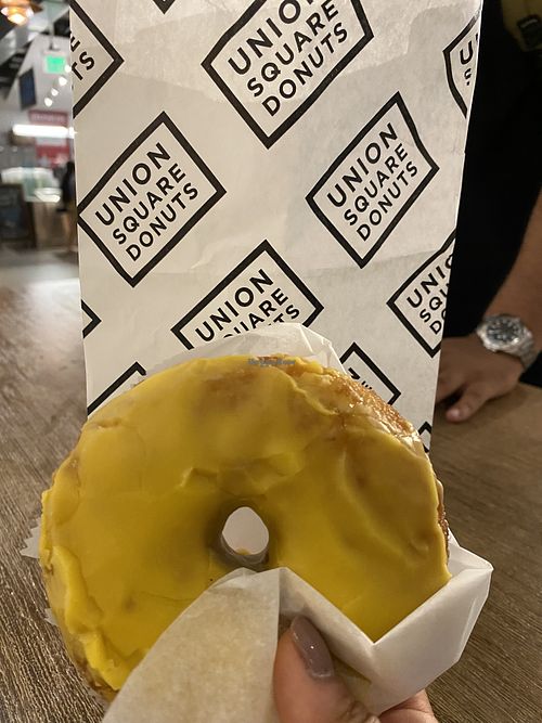 Vegan mango ginger at Union Square Donuts in Boston