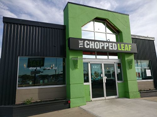 Outside at The Chopped Leaf in Drumheller