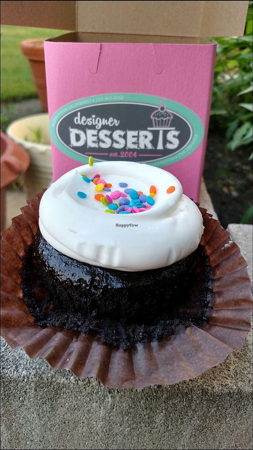 Vegan cupcake!! at Sweetville featuring Designer Desserts in Schererville