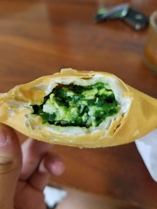 Vegan Spinach & Cheeze empanada at The Happy Vegan Bakers in Hialeah