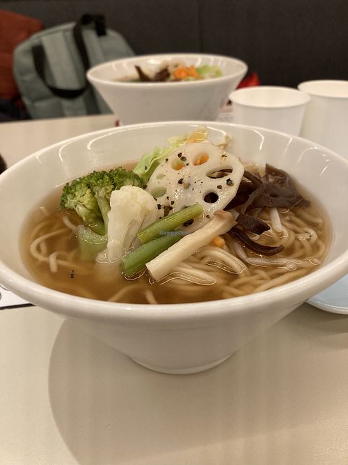 Vegan ramen noodles  at Vege Deli Kanna - Shokudo in Kyoto
