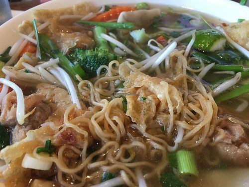 Won Ton Mihn Soup at Seattle Lotus Vegetarian in Seattle