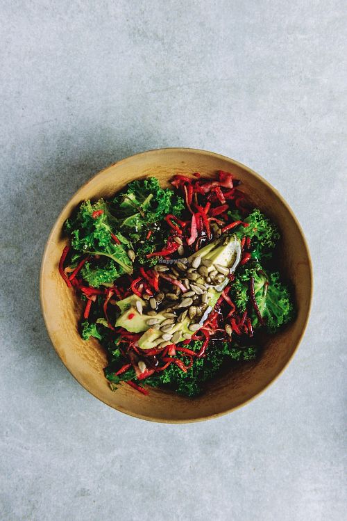 Kale and Hearty Salad with Avocado at Bombay Sandwich Co - W 35th St in New York City