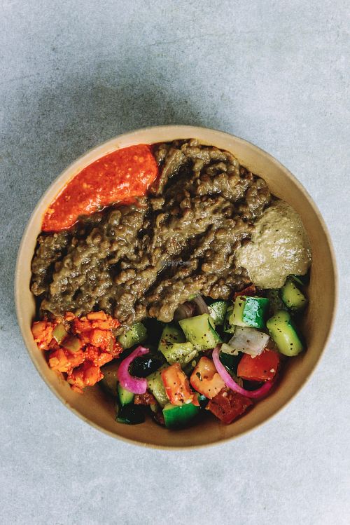 French Lentil Vegam Bowl at Bombay Sandwich Co - W 35th St in New York City