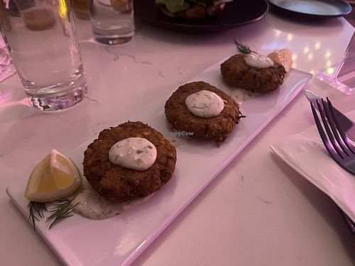 Crabby cakes   at P.S. Kitchen in New York City