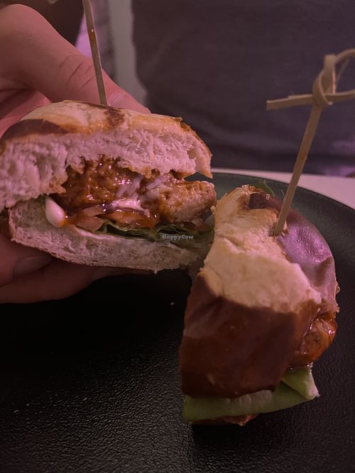 Thai chicken sandwich  at P.S. Kitchen in New York City