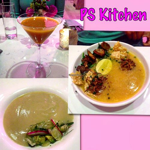 Columbian potato soup. ginger rice congee  at P.S. Kitchen in New York City