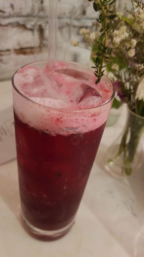 Pomegranate tea at P.S. Kitchen in New York City