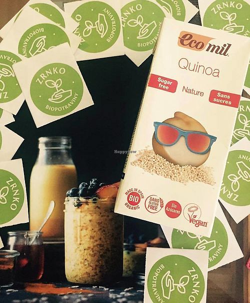 milk at Zrnko Bioshop in Bratislava