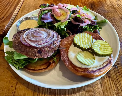 BEETS ME BURGER  at Seabirds Kitchen in Long Beach