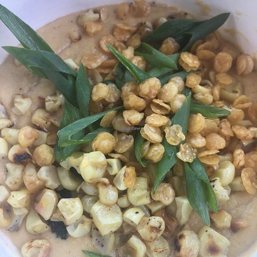 Corn Chowder is Tremendous! at Seabirds Kitchen in Long Beach