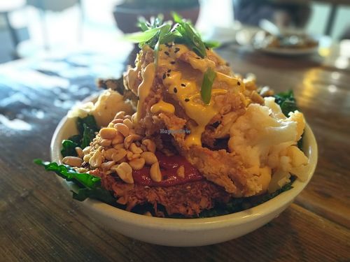 fried kimchi bi bim bop at Seabirds Kitchen in Long Beach