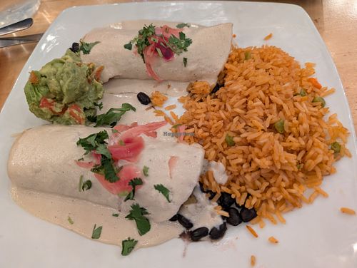 Veggie Enchilada at Ed's Cantina & Grill in Estes Park