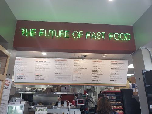 Walk up Menu at Plant Power Fast Food - Encinitas in Encinitas