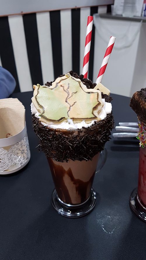 Milkshake at Malvy's Shakes in Madrid