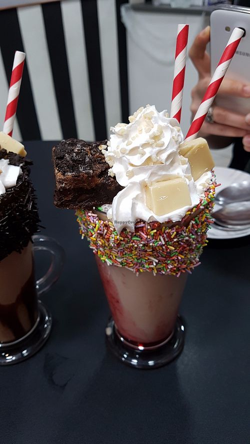 Milkshake at Malvy's Shakes in Madrid