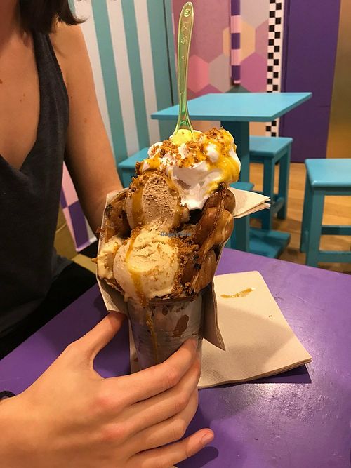 Vegan at Malvy's Shakes in Madrid