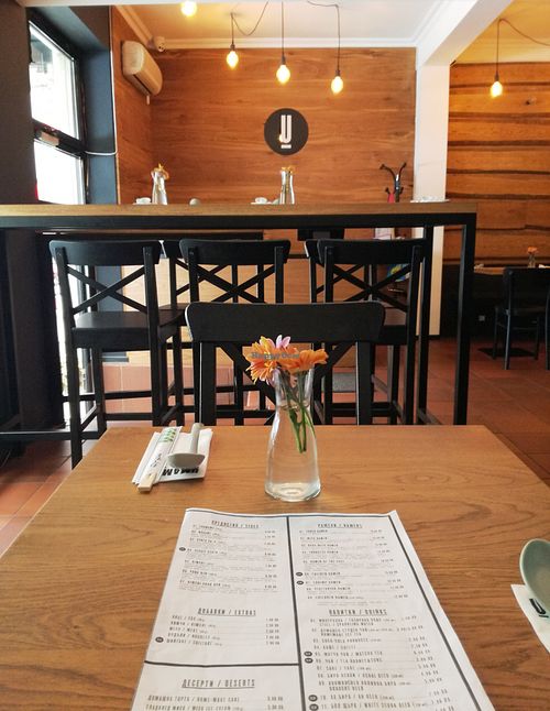 Interior at Umamido Ramen Shop in Sofia