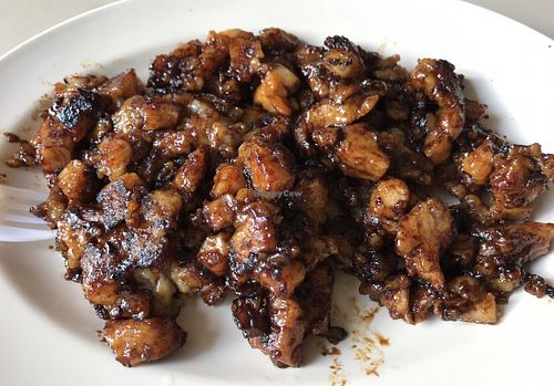 $2.30 Vegan carrot cake ( without egg) at Da Shun Vegetarian  in Northeast Singapore