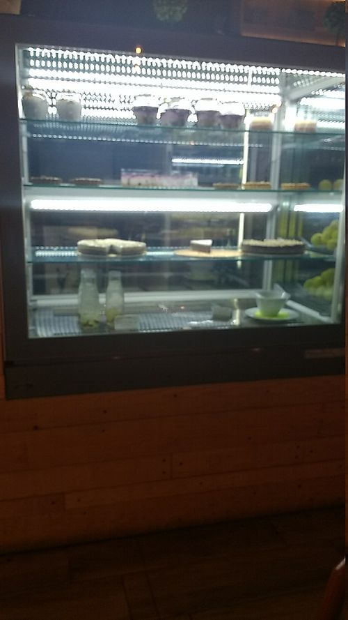 Some of the vegan cheesecakes at Green Caffe in Split