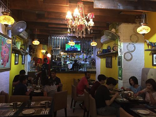 On a Sunday evening  at Haveli in Hong Kong Island