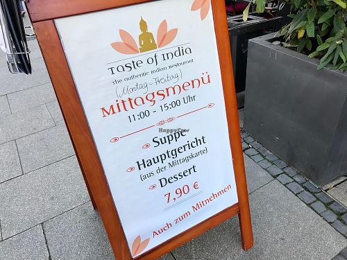 menu at Taste of India in Neukirch Lausitz