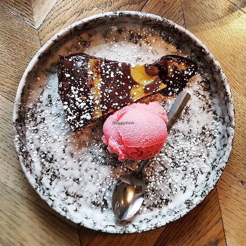 vegan dark chocolate and orange tart  at ASK Italian in Guildford