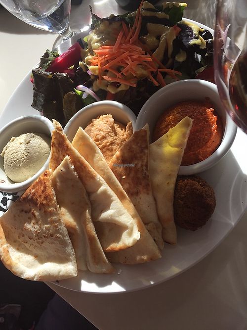 Vegan Mezze Platter at The Maclab Bistro in Banff