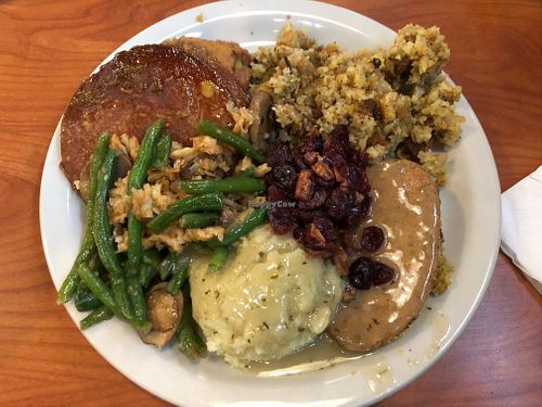 Thanksgiving meal at Green Vegetarian Cuisine - Quarry Market in San Antonio