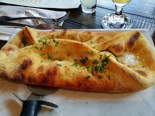 Cheesy garlic bread at ASK Italian in Glasgow