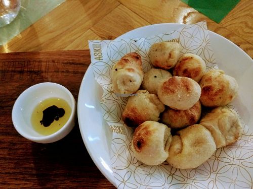 Vegan baked dough balls at ASK Italian in Glasgow
