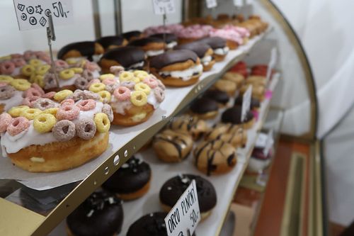 donuts at Blue Vegan Pig Shop in Prague