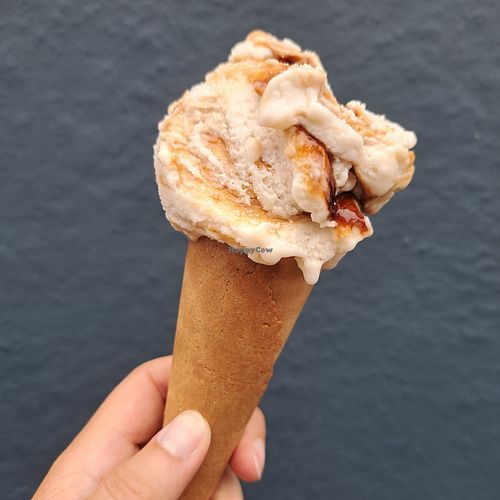 BoHo Gelato ice cream (peanut butter with salted caramel swirl) at Pizzaface in Worthing