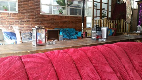 The outside space at The Magic Garden in South West London