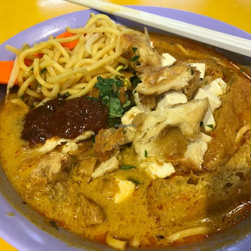 Laksa at Heaven's Grace Vegetarian Point  - Bukit Batok in West Singapore