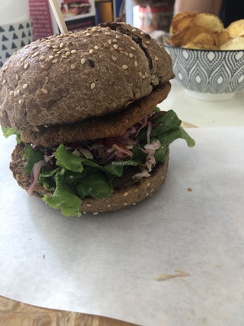 Schnitzel Burger at Elephant in the Room in Thessaloniki