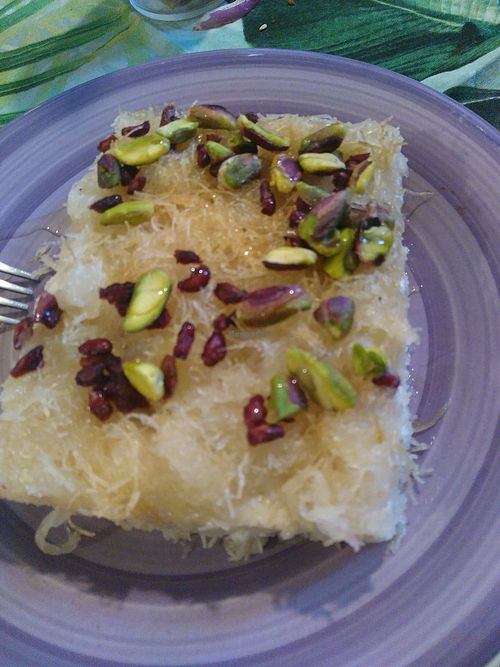 Turkish dessert at Elephant in the Room in Thessaloniki