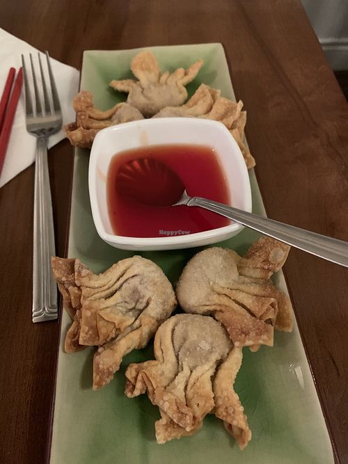 Vegan fried wonton at Seasoned Fusion Tastes in Saskatoon