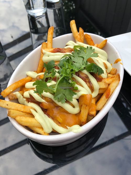 Chili cheese fries at güd eats in Saskatoon