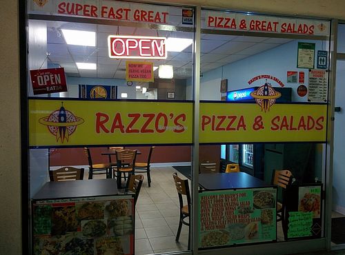 Storefront at Razzos Pizza And Salads in Hayward