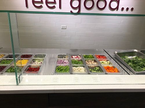 Some of the options  at Salata in Schaumburg
